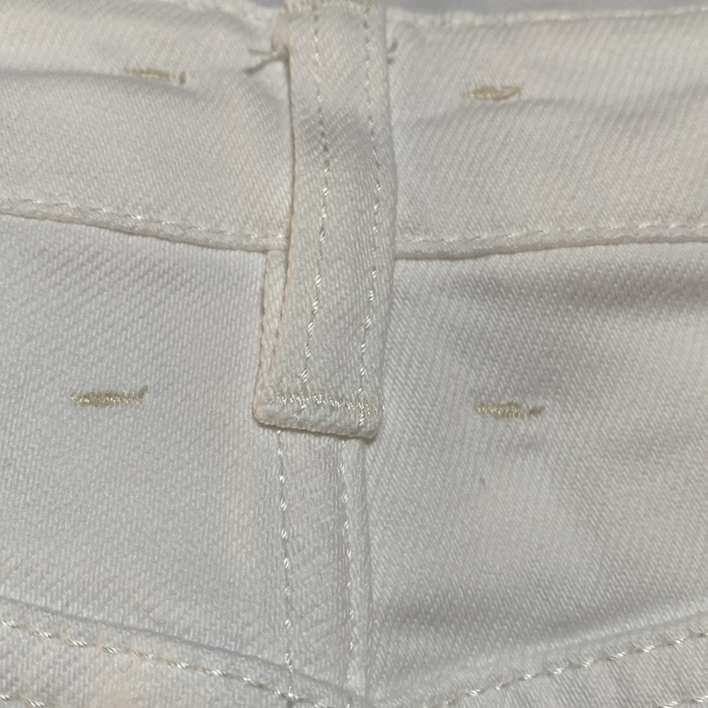 Habitual Women's Straight Frayed Wide Leg White Jeans Size 6 NWOT - Picture 11 of 14
